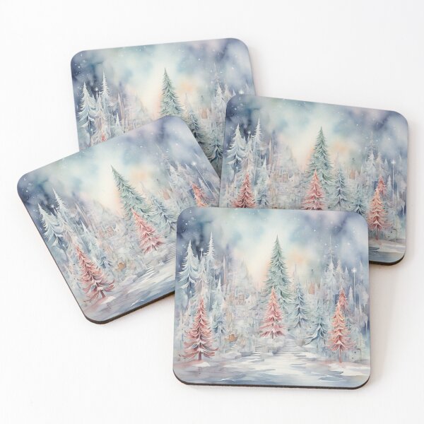 Item preview, Icy Christmas Dreams: Magical Watercolor Scenes of Snowy Delight designed and sold by RedArtG09.