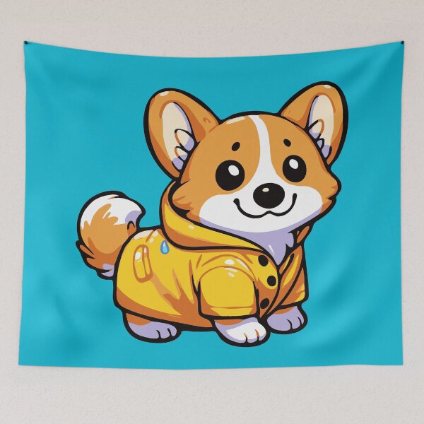 Item preview, Corgi Raincoat Weather designed and sold by BarkandStick.