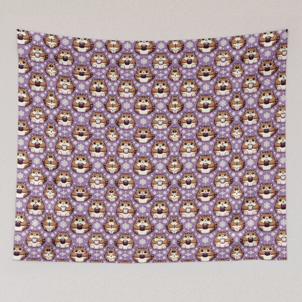 Item preview, Cozy Winter Cat Delight designed and sold by inkArtistryfine.