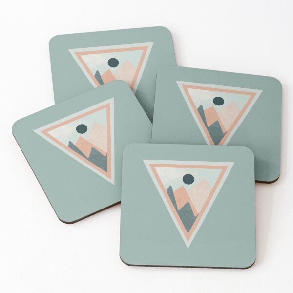 Item preview, LittleGnomad - Pastel Triangle Mountain Range Landscape  designed and sold by LittleGnomad.