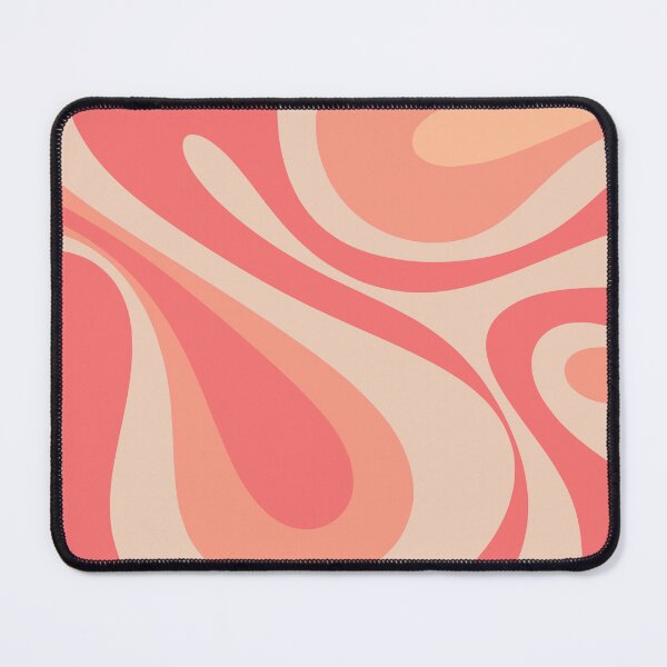 Item preview, Peach Salmon Pink Abstract Mod Swirl Retro Modern Pastel Pattern designed and sold by kierkegaard.