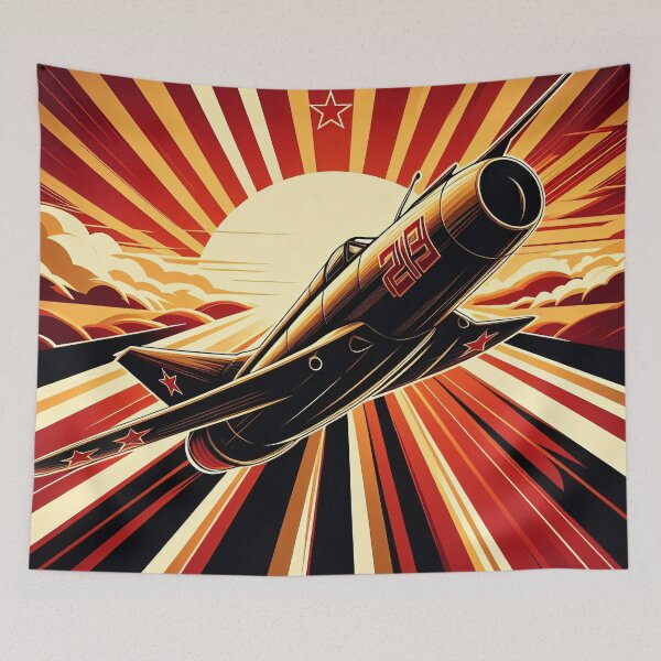 Item preview, MiG-17 Jet - Onward to Victory! designed and sold by ClassicRetroism.