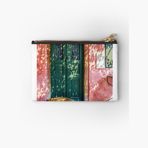 Item preview, Dog sitting by door in Santorini, Greece designed and sold by thielphotos.