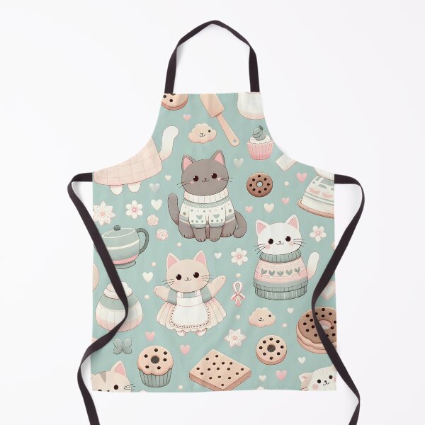 Item preview, Cute Kittens & Cupcakes Pattern designed and sold by inkArtistryfine.