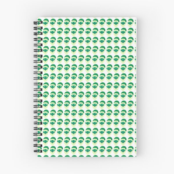 Item preview, Green Alien Head Santa Claus designed and sold by Oncosmosstore.