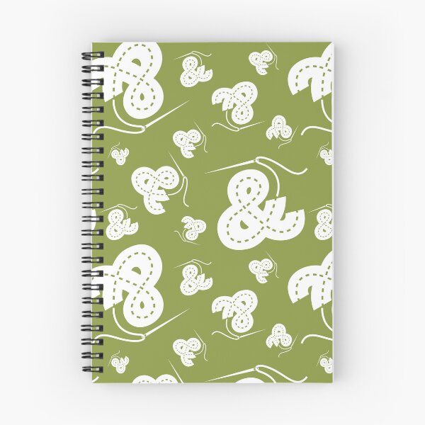 Item preview, Stitched Ampersand - Olive designed and sold by Bib & Tucker Sew-Op.