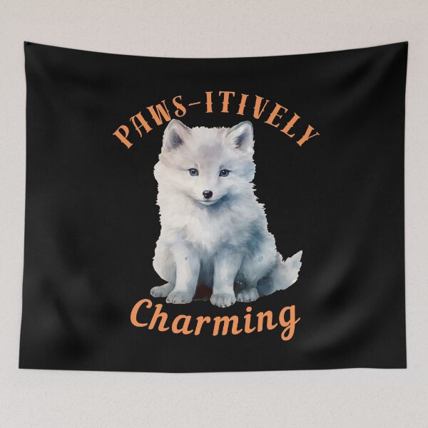 Item preview, Paws-Itively Charming. fox portrait designed and sold by FoxVibes.