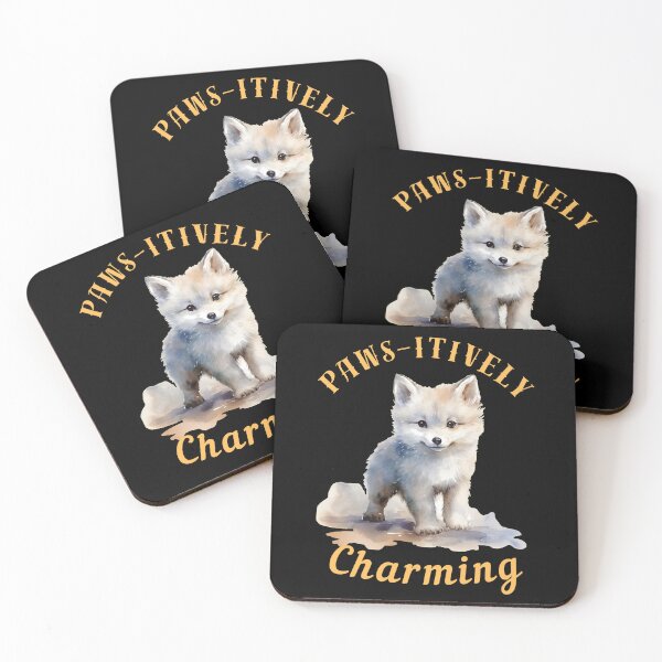 Item preview, Paws-Itively Charming. fox saying designed and sold by FoxVibes.