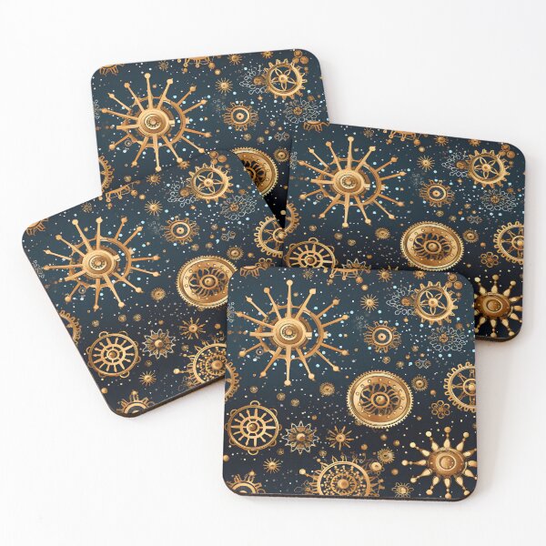 Item preview, Golden Steampunk Pattern II (large) designed and sold by the-lamplighter.