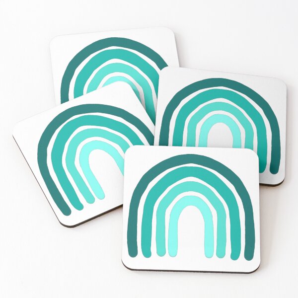 Item preview, Doodle Rainbow Teal designed and sold by Happy-K.