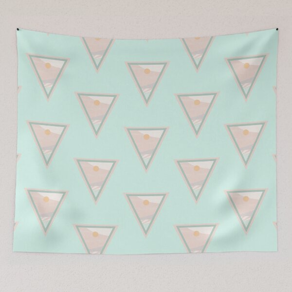 Item preview, LittleGnomad - Pastel Triangle Mountain Range Landscape Design #2 designed and sold by LittleGnomad.