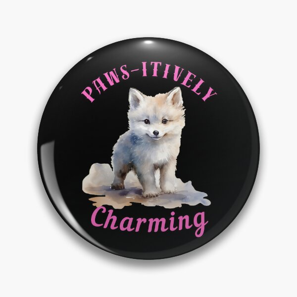Item preview, Paws-Itively Charming. fox foxes designed and sold by FoxVibes.