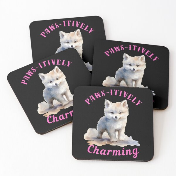 Item preview, Paws-Itively Charming. fox foxes designed and sold by FoxVibes.