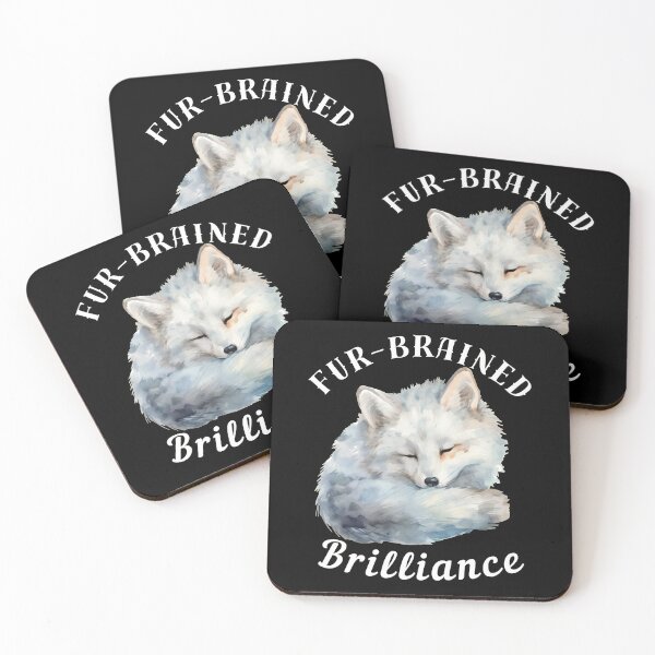 Item preview, Fur-Brained Brilliance. fox quote designed and sold by FoxVibes.