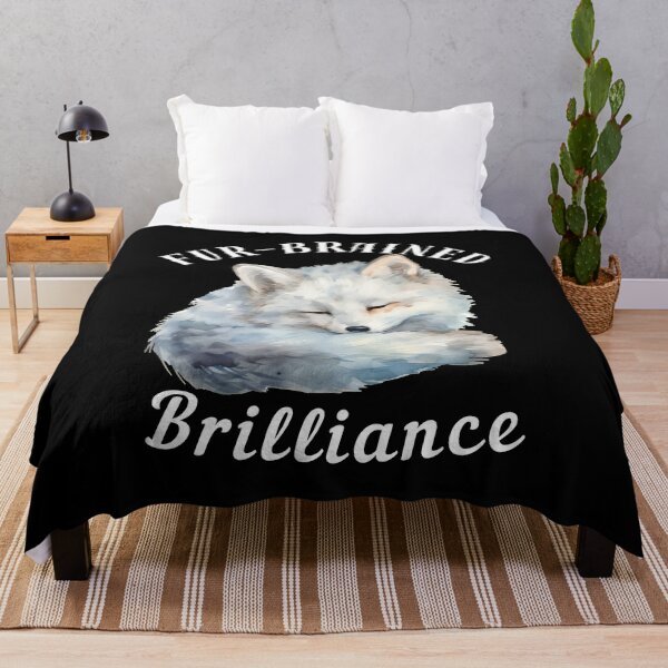 Item preview, Fur-Brained Brilliance. fox quote designed and sold by FoxVibes.