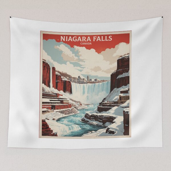Item preview, Niagara Falls Canada Vintage Poster Tourism 2 designed and sold by TravelersGems.