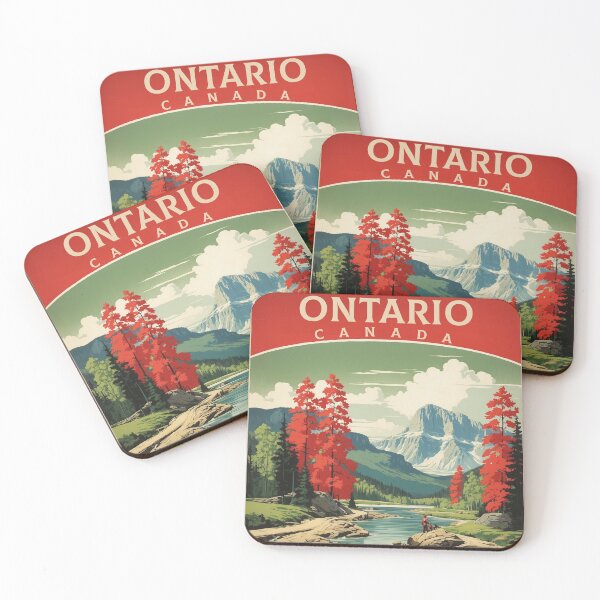 Item preview, Ontario Canada Vintage Poster Tourism designed and sold by TravelersGems.