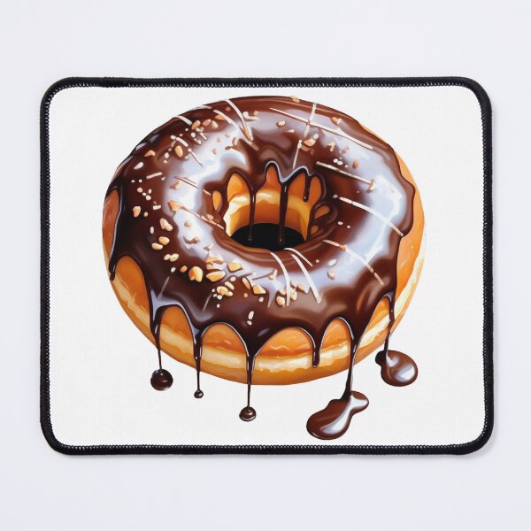 Item preview, Delicious chocolate donut, watercolor style designed and sold by Planet Designs.