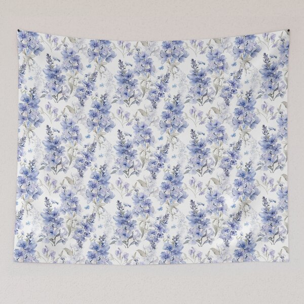 Item preview, Watercolor Delphinium Flowers designed and sold by Mikikul.