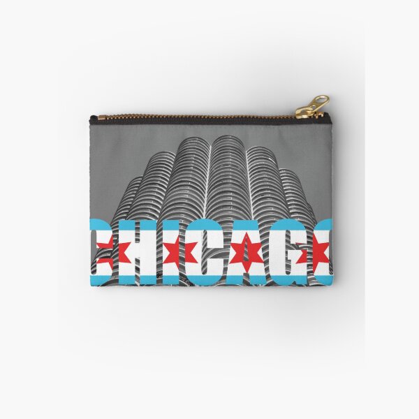 Item preview, Marina Tower Chicago with Chicago Text and Flag designed and sold by gurso27.