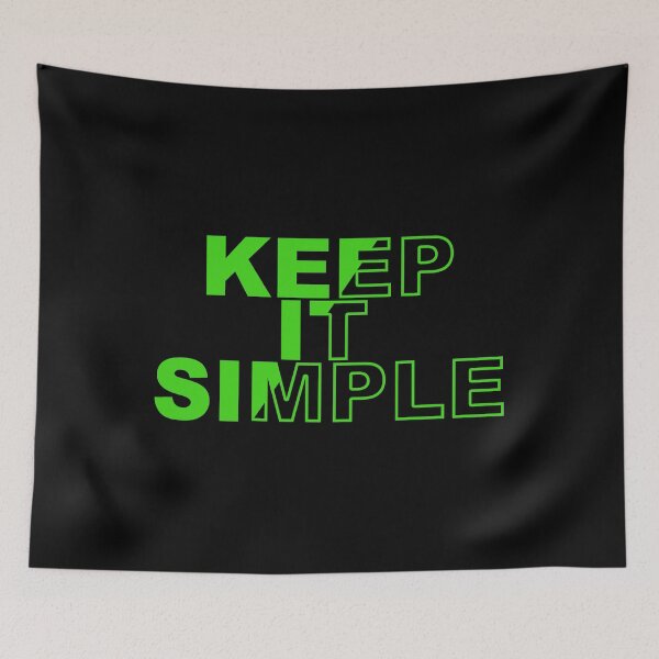 Item preview, keep it simple, text green designed and sold by Colorful-Worlds.