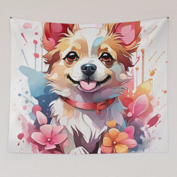 Aperçu de l'œuvre 004 Cute Dog créée et vendue par Alexis Art Collection.