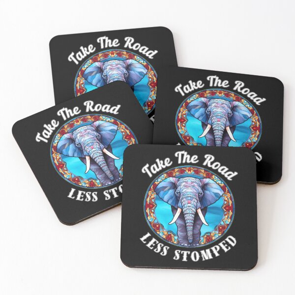Item preview, Take The Road Less Stomped designed and sold by ElephantVibes.