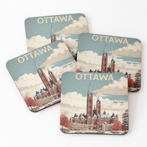 Item preview, Ottawa Canada Vintage Poster Tourism designed and sold by TravelersGems.