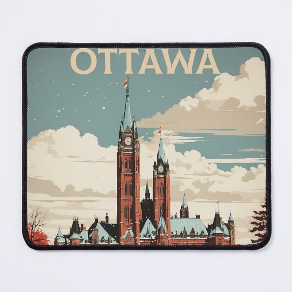 Item preview, Ottawa Canada Vintage Poster Tourism designed and sold by TravelersGems.