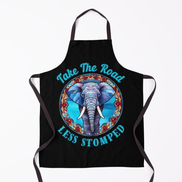 Item preview, Take The Road Less Stomped. funny elephant designed and sold by ElephantVibes.