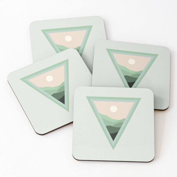 Item preview, LittleGnomad - Pastel Triangle Mountain Range Landscape Design #3 designed and sold by LittleGnomad.