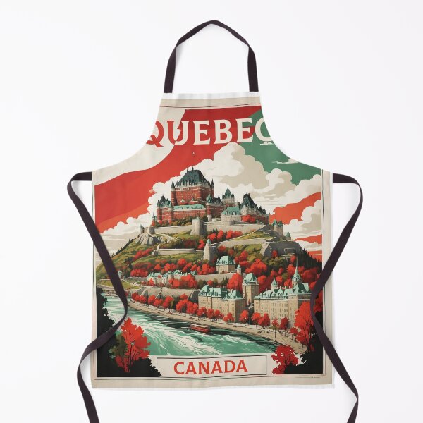 Item preview, Quebec Canada Vintage Poster Tourism designed and sold by TravelersGems.