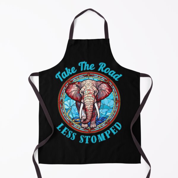 Item preview, Take The Road Less Stomped. happy elephant designed and sold by ElephantVibes.