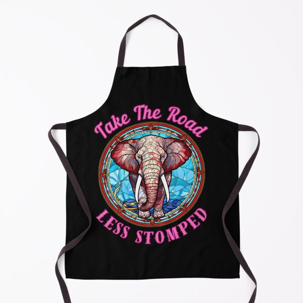 Item preview, Take The Road Less Stomped. elephant quote designed and sold by ElephantVibes.