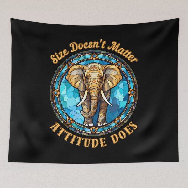 Item preview, Size Doesn’t Matter. Attitude Does. elephant lover designed and sold by ElephantVibes.
