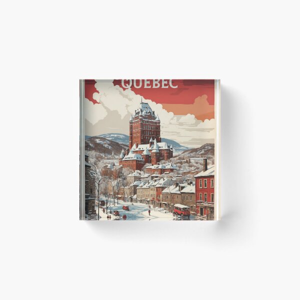 Item preview, Quebec Canada Vintage Poster Tourism 2 designed and sold by TravelersGems.
