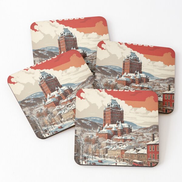 Item preview, Quebec Canada Vintage Poster Tourism 2 designed and sold by TravelersGems.