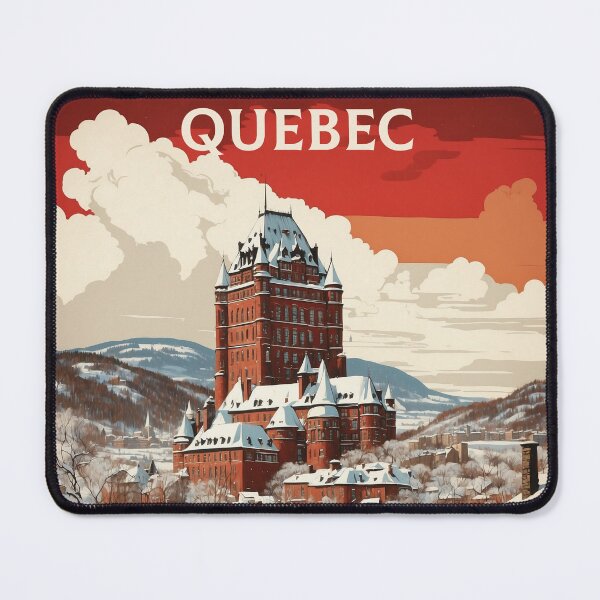 Item preview, Quebec Canada Vintage Poster Tourism 2 designed and sold by TravelersGems.
