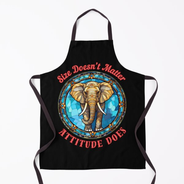 Item preview, Size Doesn’t Matter. Attitude Does. colorful elephant designed and sold by ElephantVibes.