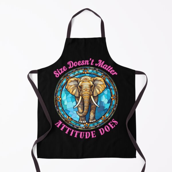 Item preview, Size Doesn’t Matter. Attitude Does. elephant head designed and sold by ElephantVibes.