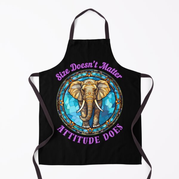 Item preview, Size Doesn’t Matter. Attitude Does. elephant face designed and sold by ElephantVibes.