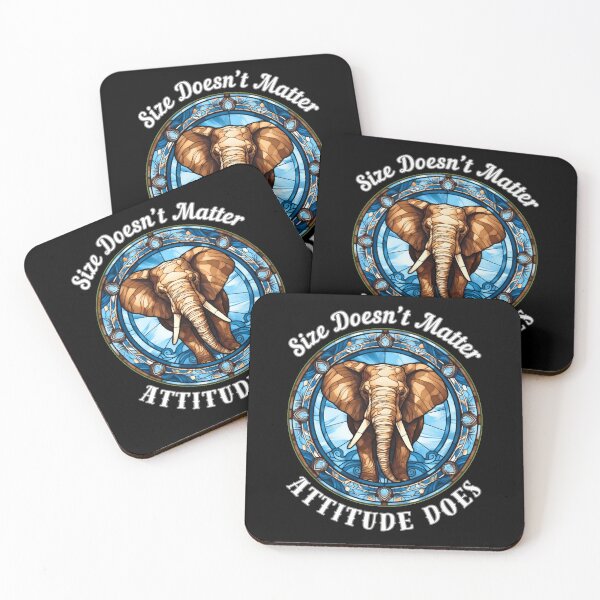 Item preview, Size Doesn’t Matter. Attitude Does. surreal elephant designed and sold by ElephantVibes.