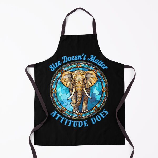 Item preview, Size Doesn’t Matter. Attitude Does. elephant portrait designed and sold by ElephantVibes.