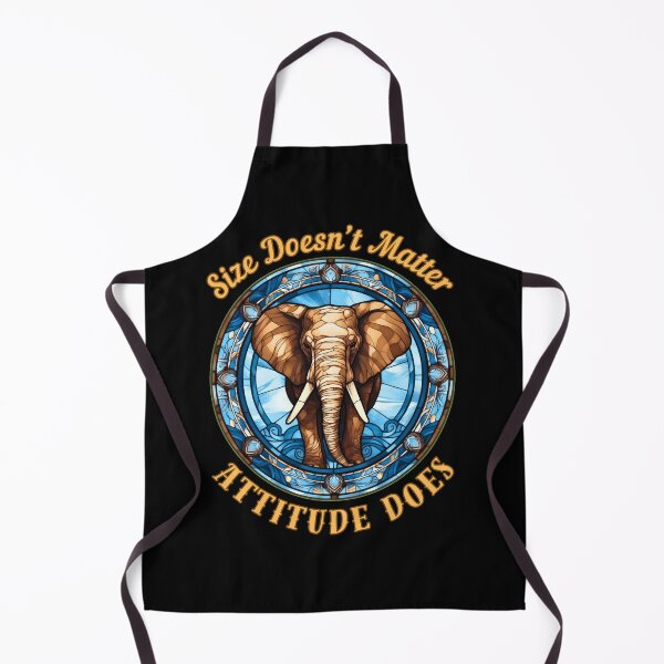 Item preview, Size Doesn’t Matter. Attitude Does. watercolor elephant designed and sold by ElephantVibes.
