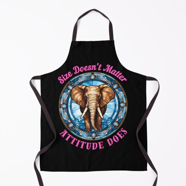 Item preview, Size Doesn’t Matter. Attitude Does. elephant saying designed and sold by ElephantVibes.