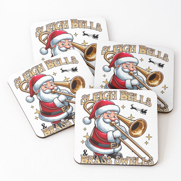 Item preview, Santa Playing the Bass Trombone designed and sold by QuirkPrint.