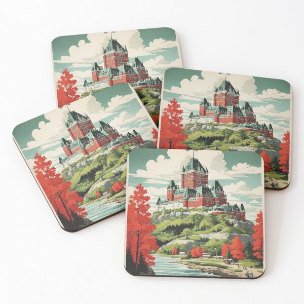 Item preview, Quebec Canada Vintage Poster Tourism 3 designed and sold by TravelersGems.