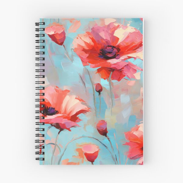 Item preview, Windblown Poppies - Impressionist Floral Pattern designed and sold by HAL2501.