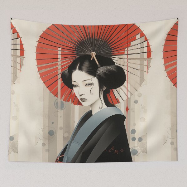 Item preview, Geisha Ukiyo-e Style designed and sold by KellerApparelCo.
