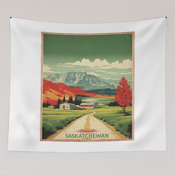 Item preview, Saskatchewan Canada Vintage Poster Tourism 3 designed and sold by TravelersGems.